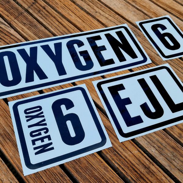 Dive Signs - OXYGEN Sticker Set